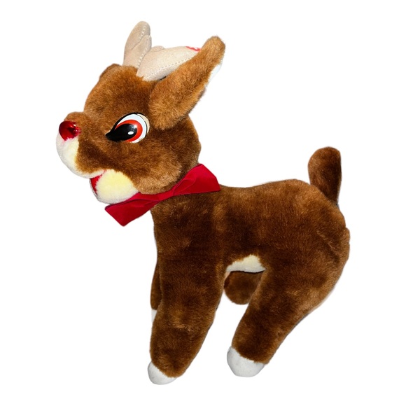 Vintage Applause Rudolph The Red Nosed Reindeer Plush Stuffed Animal Doll 14” - Picture 6 of 9
